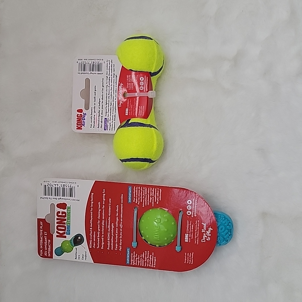 Kong Air Dog Dumbell and Core Strength Bow Tie Dog Toys - Picture 4 of 4